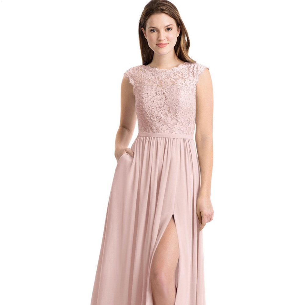 Azazie dusty rose bridesmaid dress